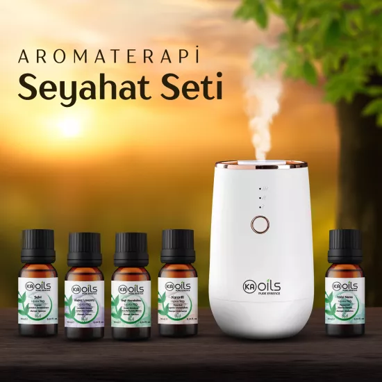 Aromaterapi Seyahat Seti | Difüzör ve Uçucu Yağlar